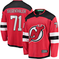 Jamed N.Jersey Devils #71 Jonas Siegenthaler Red Home Breakaway Player Jerseys