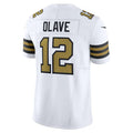 Jamed NO.Saints #12 Chris Olave Player White Vapor Limited Stitched Jerseys
