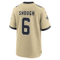 Jamed NO.Saints #6 Tyler Shough Gold Alternate Game Player Stitched Jerseys