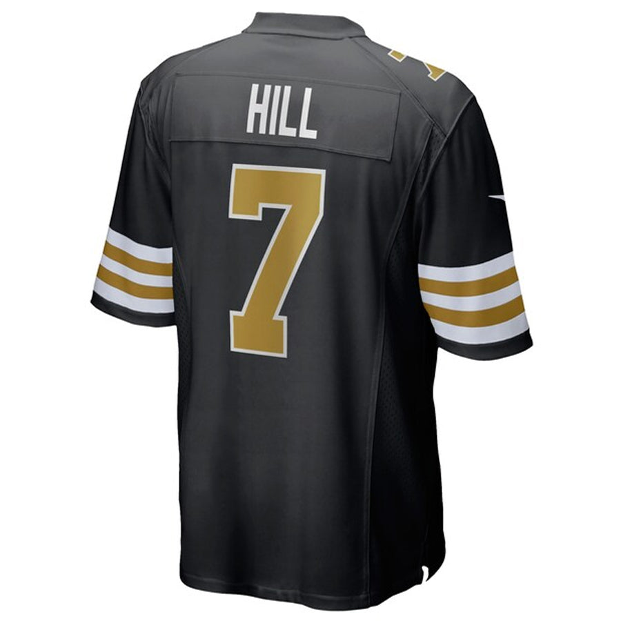 Jamed NO.Saints #7 Taysom Hill Player Black Alternate Game Stitched Jerseys