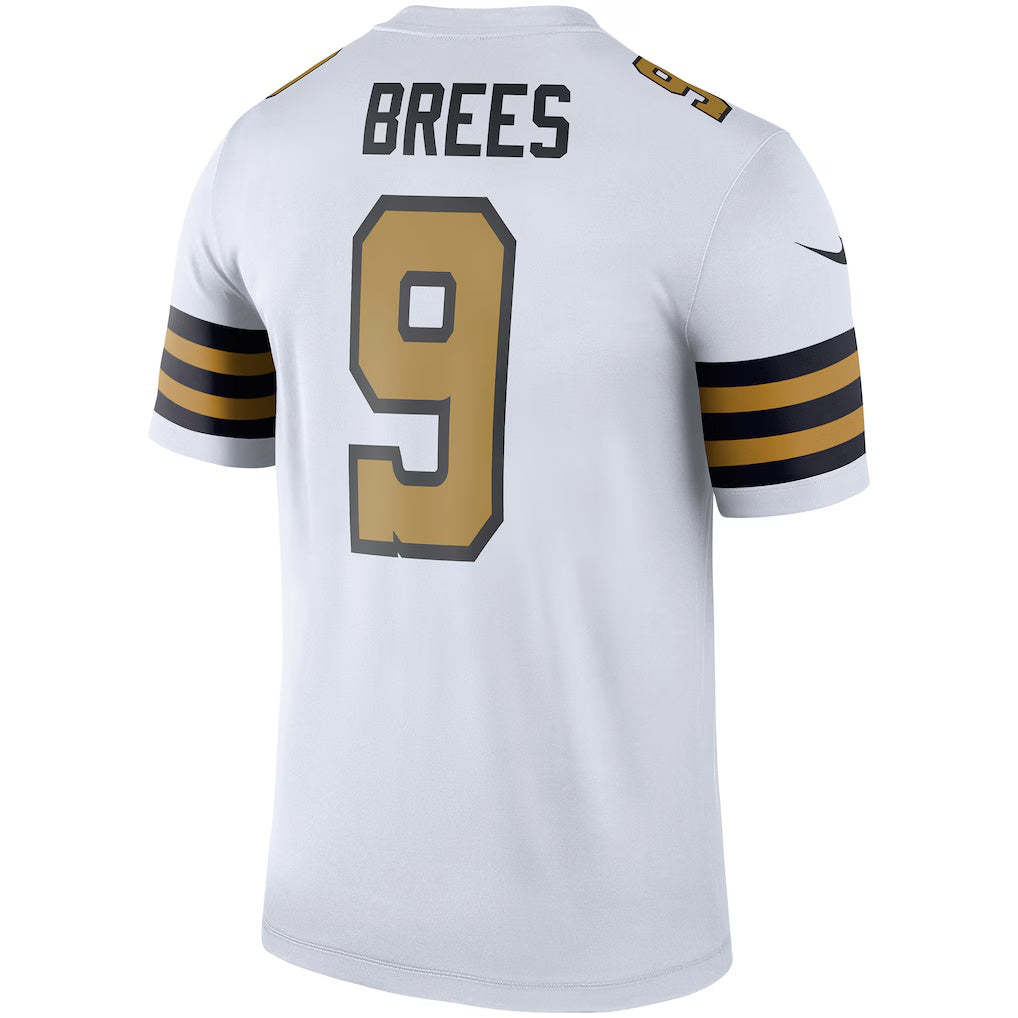 Jamed NO.Saints #9 Drew Brees White Alternate Legend Player Performance Top Stitched Jerseys