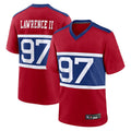 Jamed NY.Giants Secondary Throwback Alternate Jerseys - Red - #97 Dexter Lawrence II Player