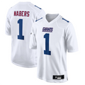 Jamed NY. Giants Tundra #1 Malik Nabers Player White Fashion Stitched Jerseys