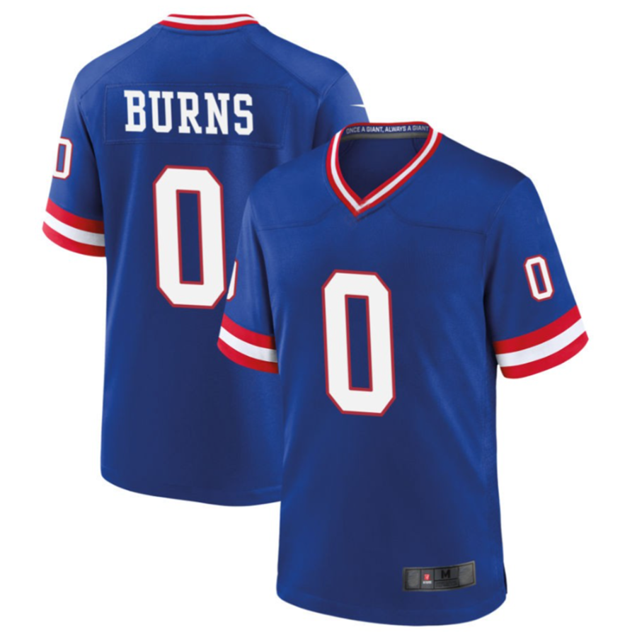 Jamed NY.Giants #0 Brian Burns Royal Classic Game Player Jersey American Stitched Jerseys