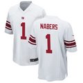 Jamed NY.Giants #1 Malik Nabers Player White Game Stitched Jerseys