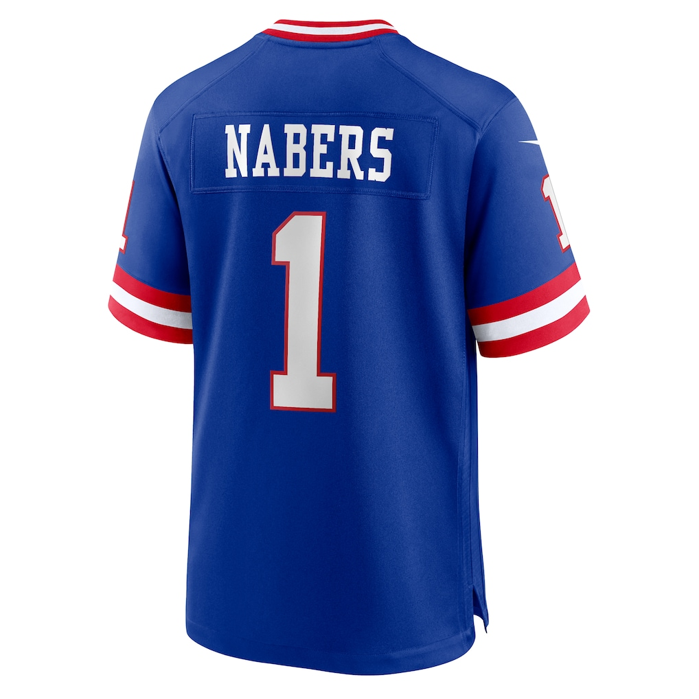 Jamed NY.Giants #1 Malik Nabers Royal Game Player Stitched Jerseys