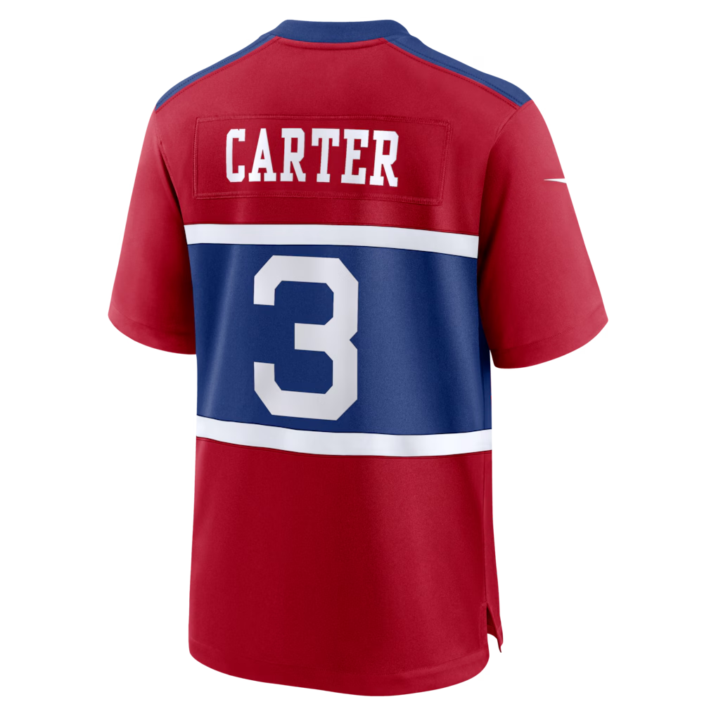 Jamed NY.Giants #3 Abdul Carter Red Alternate Game Stitched Jerseys