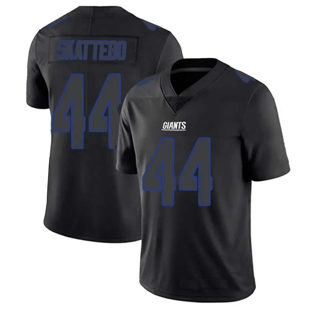 Jamed NY.Giants #44 Cam Skattebo Player Limited Black Impact Stitched Jerseys