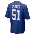Jamed NY.Giants #51 Abdul Carter Player Royal Game Stitched Jerseys