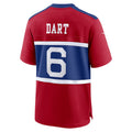 Jamed NY.Giants #6 Jaxson Dart Player Red Alternate Century Red Game Stitched Jerseys