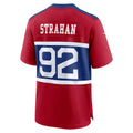 Jamed NY.Giants #92 Michael Strahan Century Red Alternate Retired Player Game Stitched Jerseys