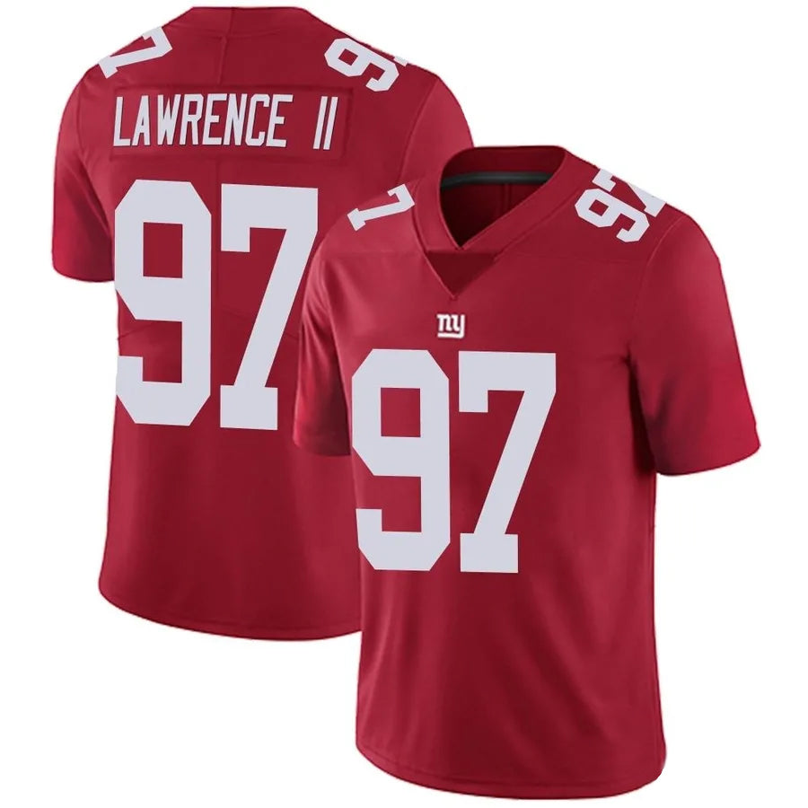 Jamed NY.Giants #97 Dexter Lawrence II Player Vapor Red Limited Stitched Jerseys