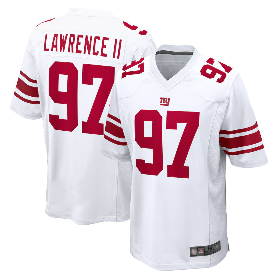 Jamed NY.Giants #97 Dexter Lawrence II Player White Game Stitched Jerseys