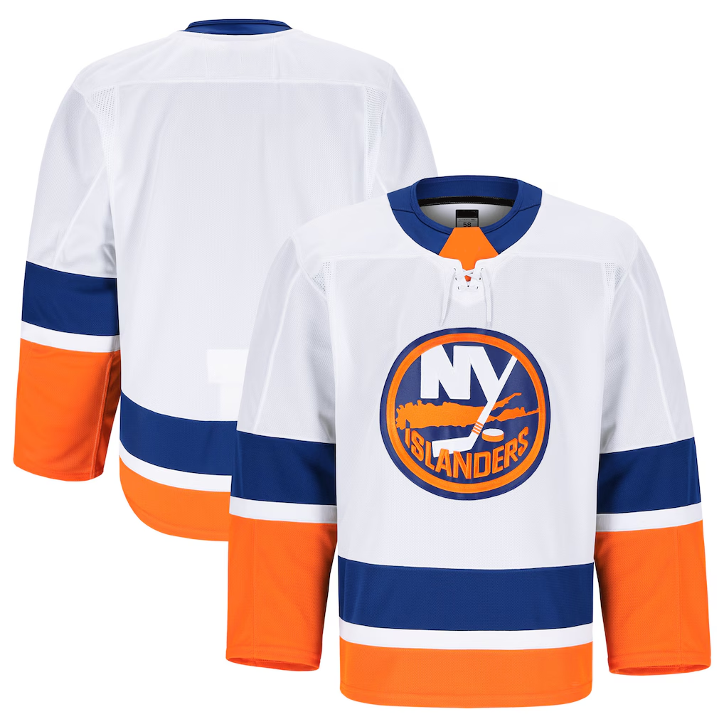 Jamed NY.Islanders White Away Authentic Pro Jerseys