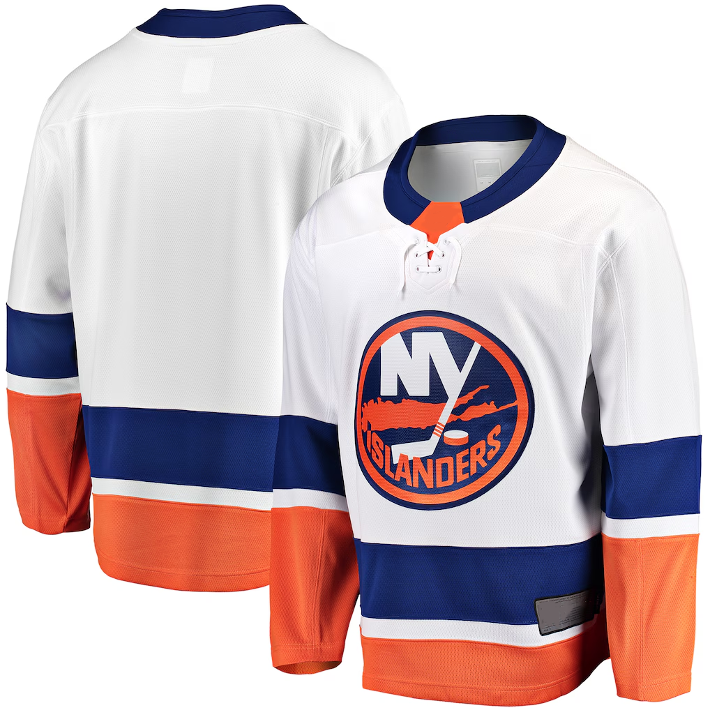 Jamed NY.Islanders White Breakaway Away Jerseys