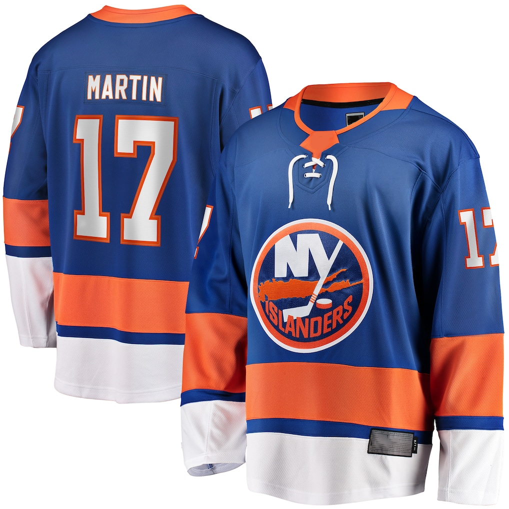 Jamed NY.Islanders #17 Matt Martin Home Breakaway Player Jerseys - Royal
