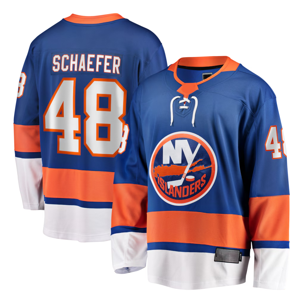 Jamed NY.Islanders #48 Matthew Schaefer Royal Home Breakaway Player Jerseys