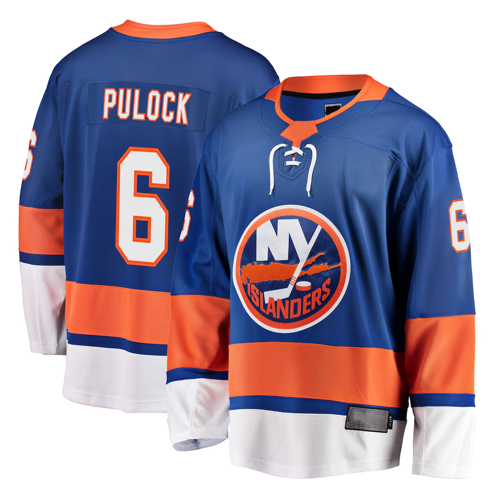 Jamed NY.Islanders #6 Ryan Pulock Royal Breakaway Player Jerseys
