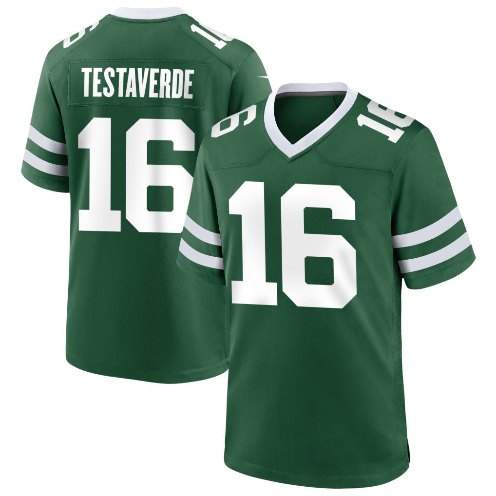 Jamed NY.Jets #16 Vinny Testaverde Player Green Home Game Stitched Jerseys