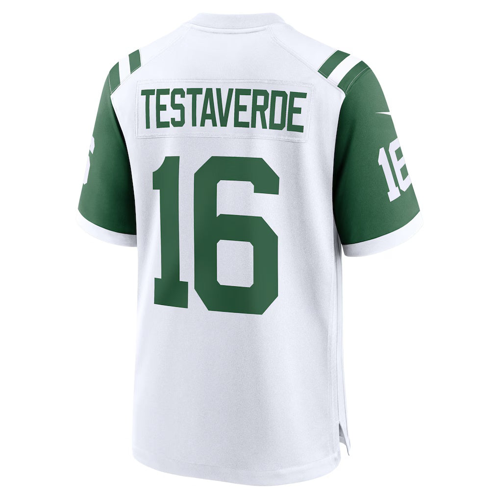Jamed NY.Jets #16 Vinny Testaverde White Retired Player Alternate Game Stitched Jerseys
