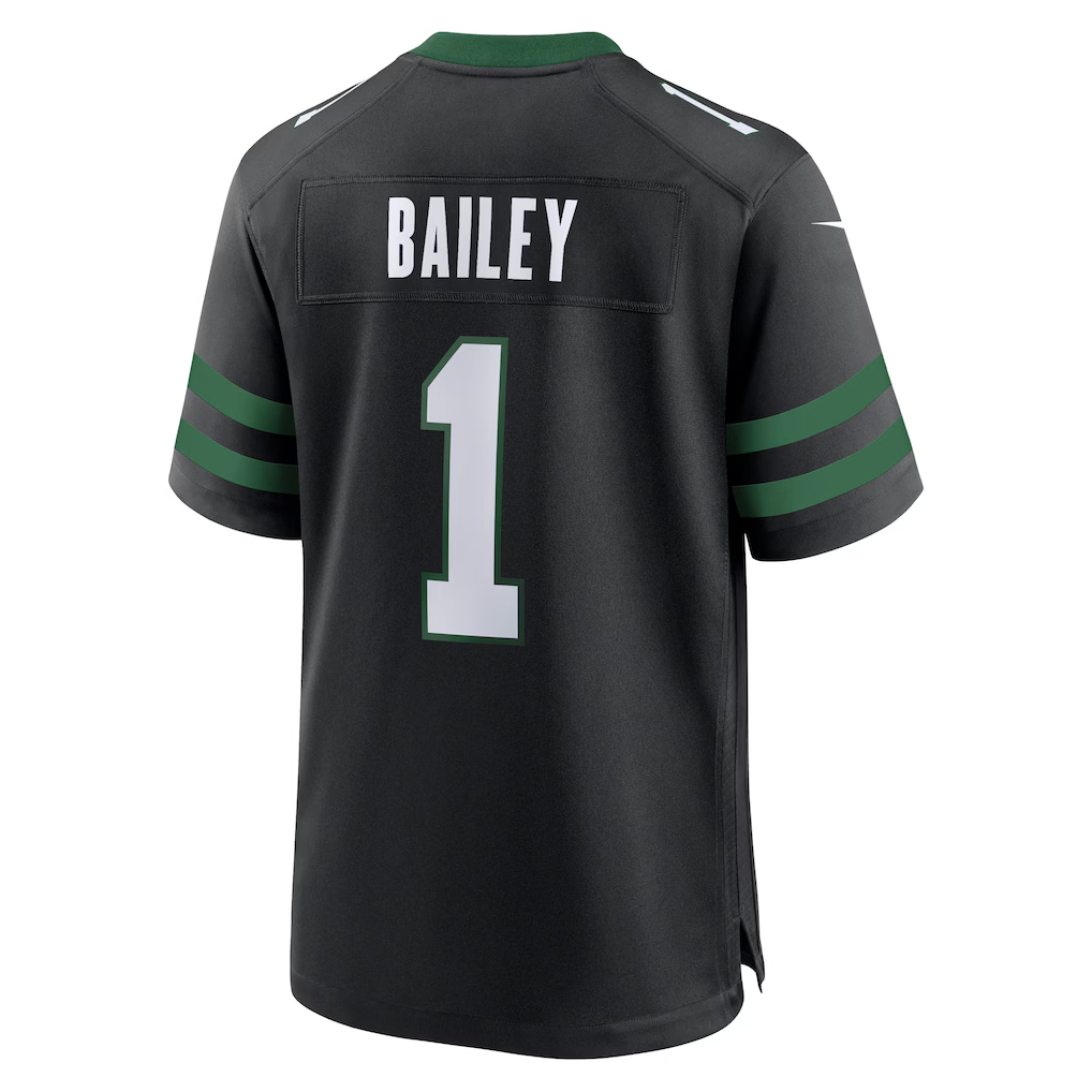Jamed NY.Jets #1 David Bailey Legacy Black Alternate Game Player Stitched Jerseys