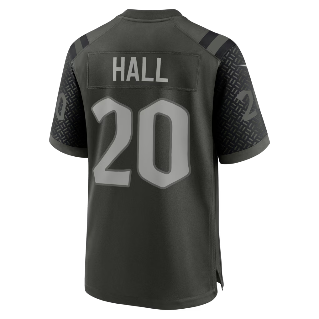Jamed NY.Jets #20 Breece Hall Gotham Green 2025 Rivalries Collection Game Stitched Jerseys