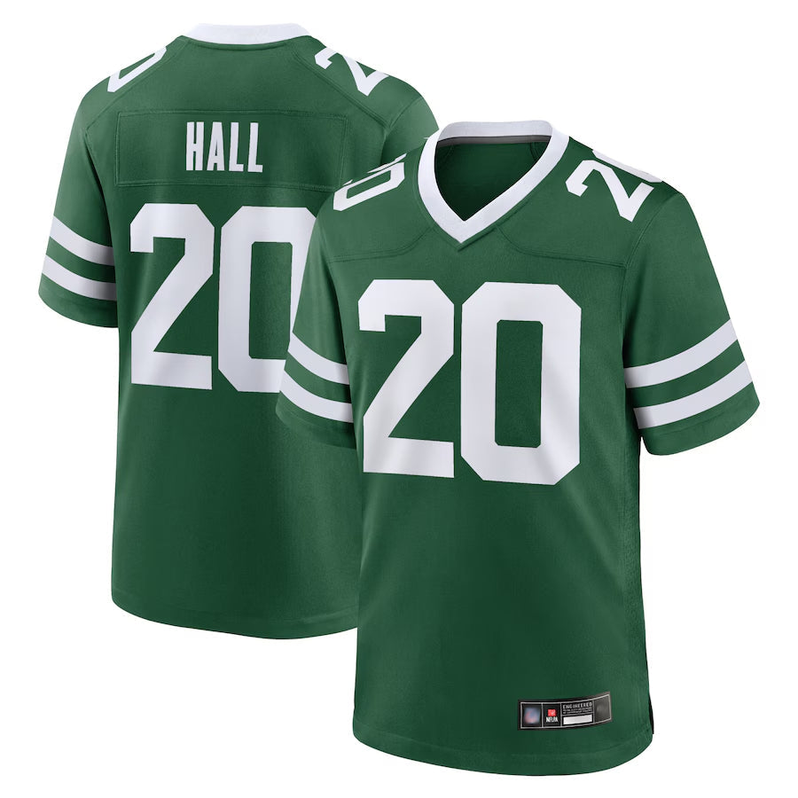 Jamed NY.Jets #20 Breece Hall Player Home Game Jerseys - Gotham Green Stitched Jerseys