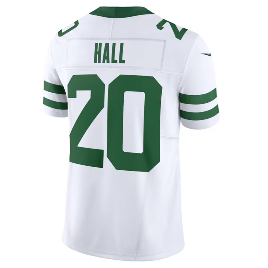 Jamed NY.Jets #20 Breece Hall Player White Home Game Stitched Jerseys