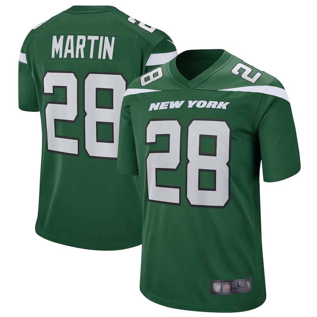Jamed NY.Jets #28 Curtis Martin Player Green Game Stitched Jerseys