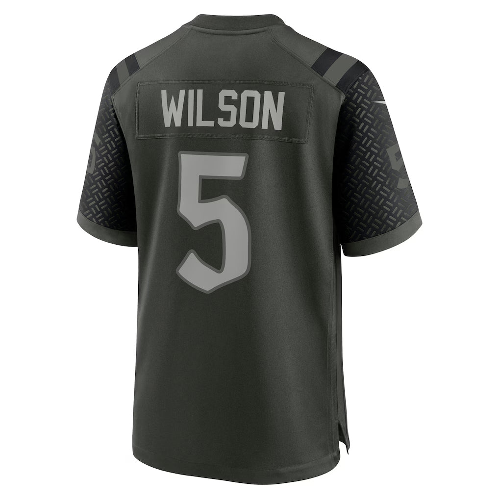 Jamed NY.Jets #5 Garrett Wilson Player Gotham Green Rivalries Collection Game Stitched Jerseys