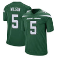 Jamed NY.Jets #5 Garrett Wilson Player Green Game Stitched Jerseys