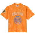 Jamed NY.Knicks OVO x  Orange Mesh Football Fashion Jerseys