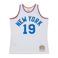 Jamed NY.Knicks #19 Nathaniel Clifton Mitchell & Ness White 1950-51 Pioneers Swingman Jerseys