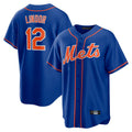 Jamed NY.Mets #12 Francisco Lindor Player Royal Home Game Stitched Jerseys