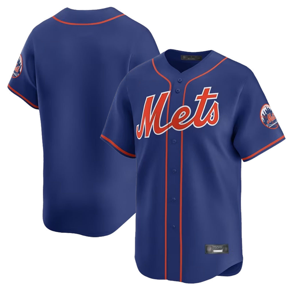 Jamed NY.Mets Blank Player Royal Home Limited Stitched Jerseys