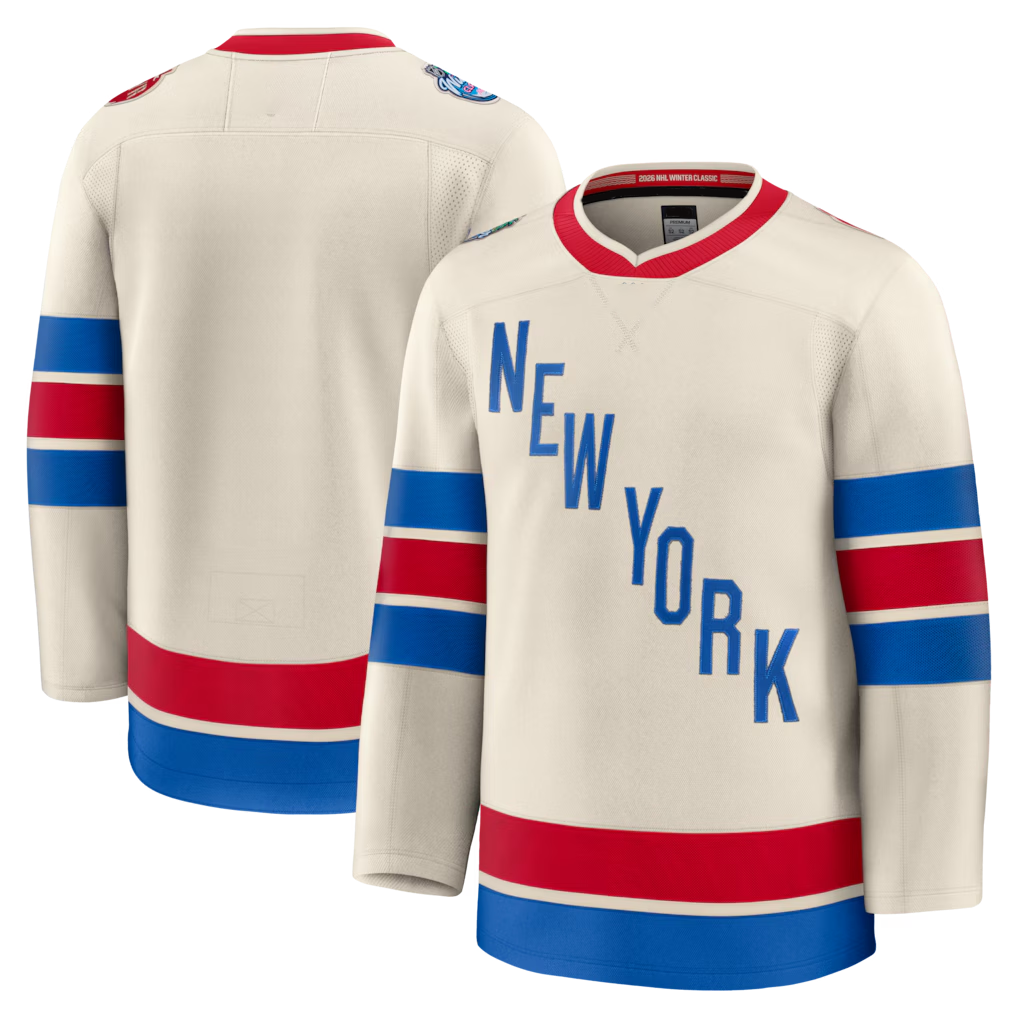 Jamed NY.Rangers Beige 2026 Winter Classic Premium Jerseys