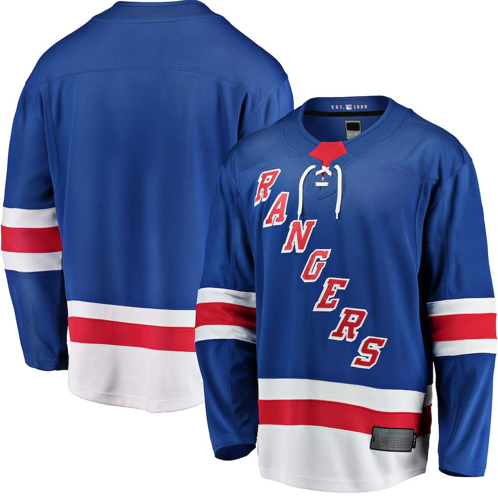 Jamed NY.Rangers Blue Breakaway Home Jerseys