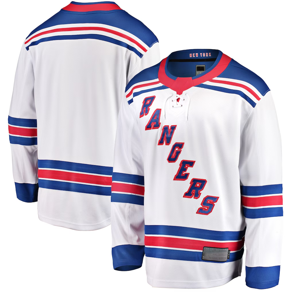 Jamed NY.Rangers White Breakaway Jerseys