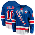 Jamed NY.Rangers #10 JT Miller Blue Home Captain's Patch Breakaway Jerseys