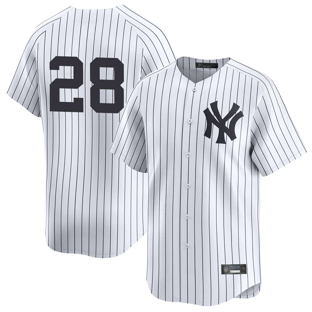 Jamed NY.Yankees #28 Austin Wells Player White Limited Stitched Jerseys