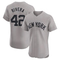 Jamed NY.Yankees #42 Mariano Rivera Player Gray Limited Elite Home Stitched Jerseys