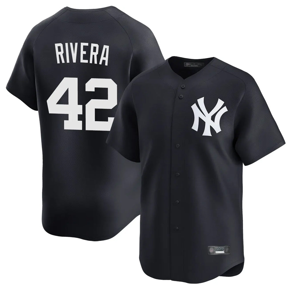 Jamed NY.Yankees #42 Mariano Rivera Player Navy Alternate Limited Home Stitched Jerseys