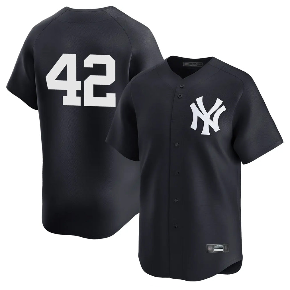 Jamed NY.Yankees #42 Mariano Rivera Player Navy Alternate Limited Stitched Jerseys