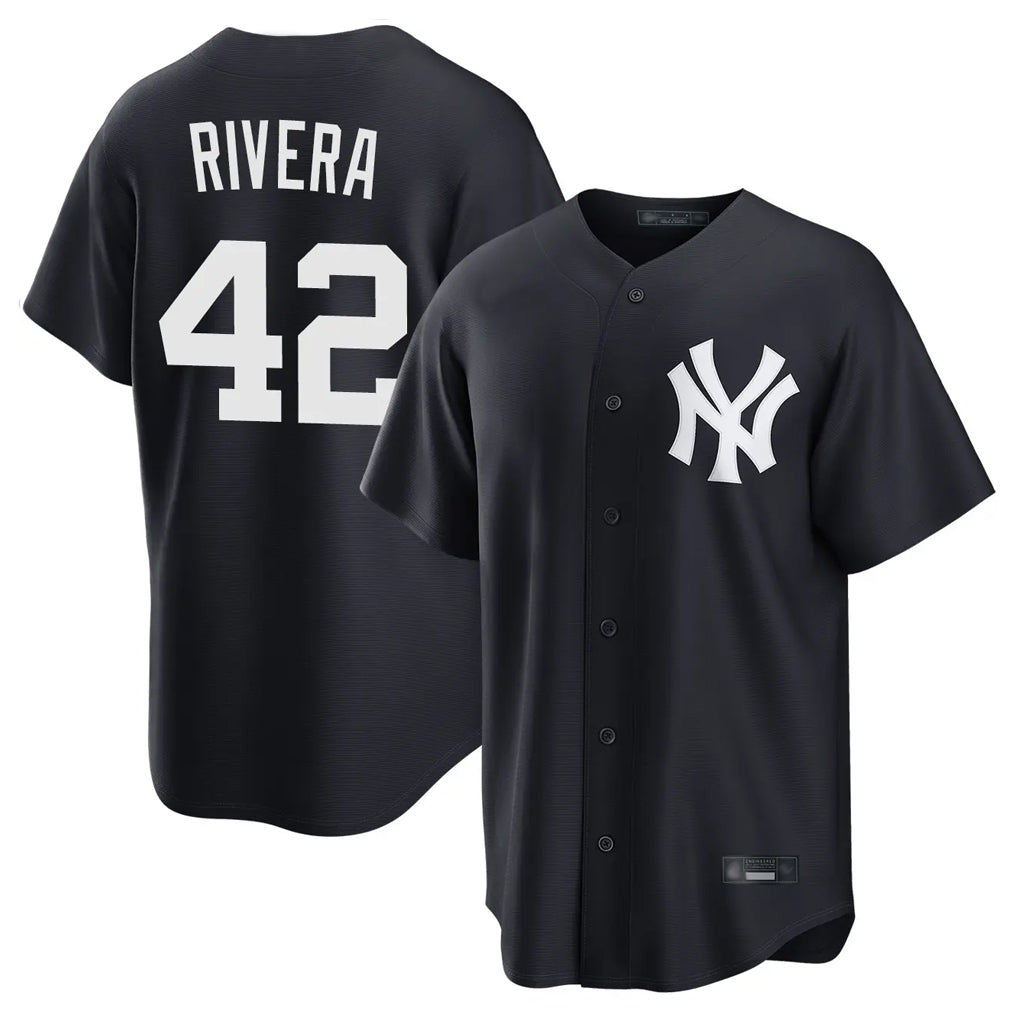 Jamed NY.Yankees #42 Mariano Rivera Player Navy Game Home Stitched Jerseys