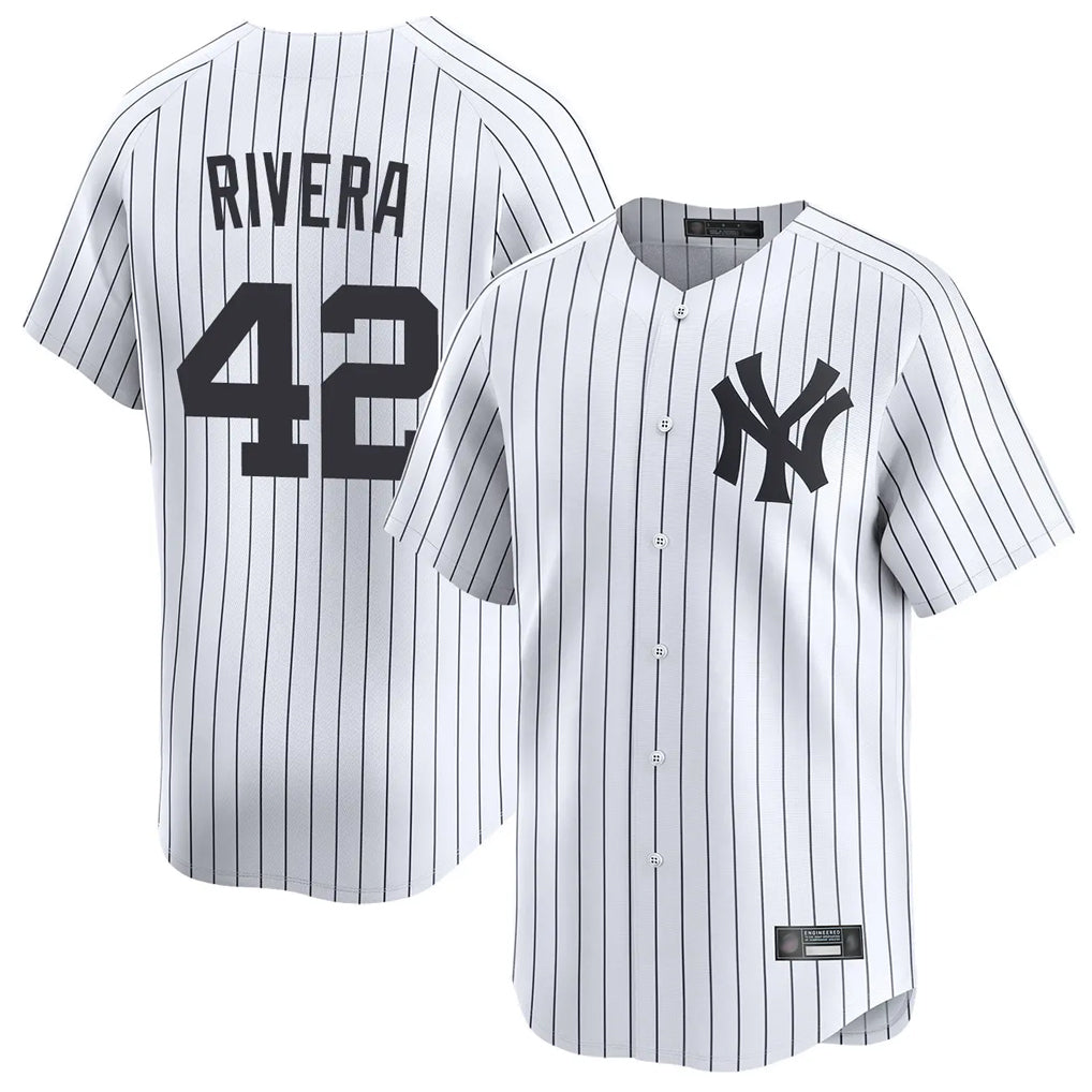 Jamed NY.Yankees #42 Mariano Rivera Player White Limited Home Stitched Jerseys