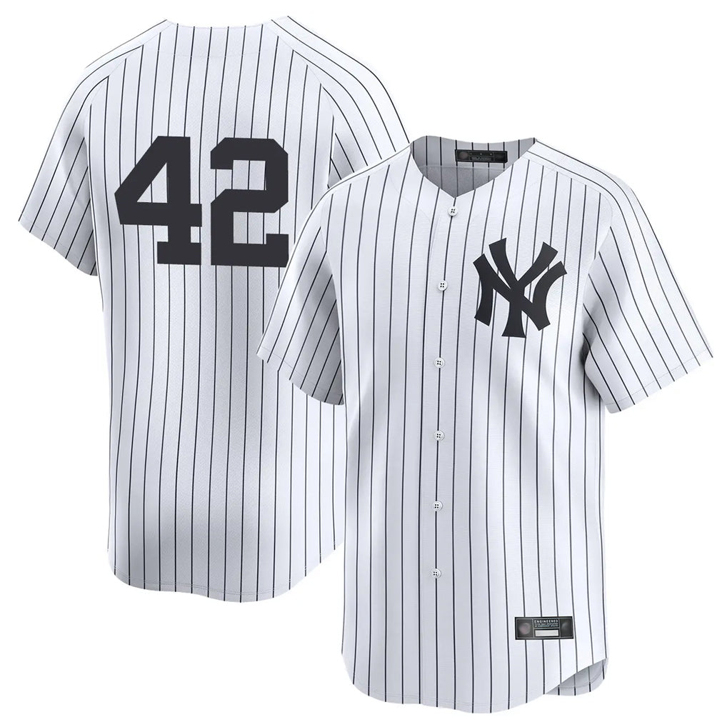 Jamed NY.Yankees #42 Mariano Rivera Player White Limited Stitched Jerseys