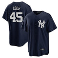 Jamed NY.Yankees #45 Gerrit Cole Player Navy Game Home Stitched Jerseys