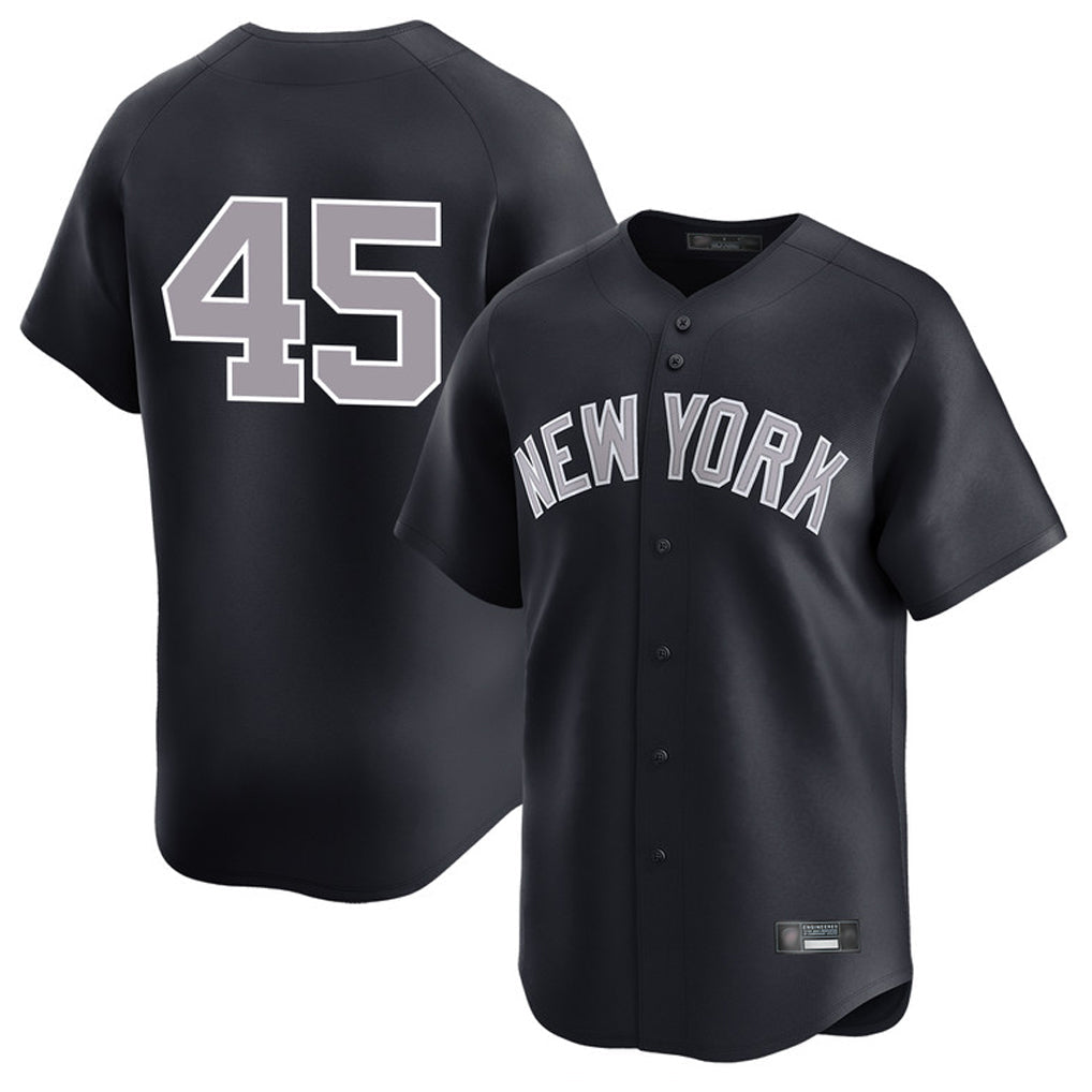 Jamed NY.Yankees #45 Gerrit Cole Player Navy Limited Game Stitched Jerseys