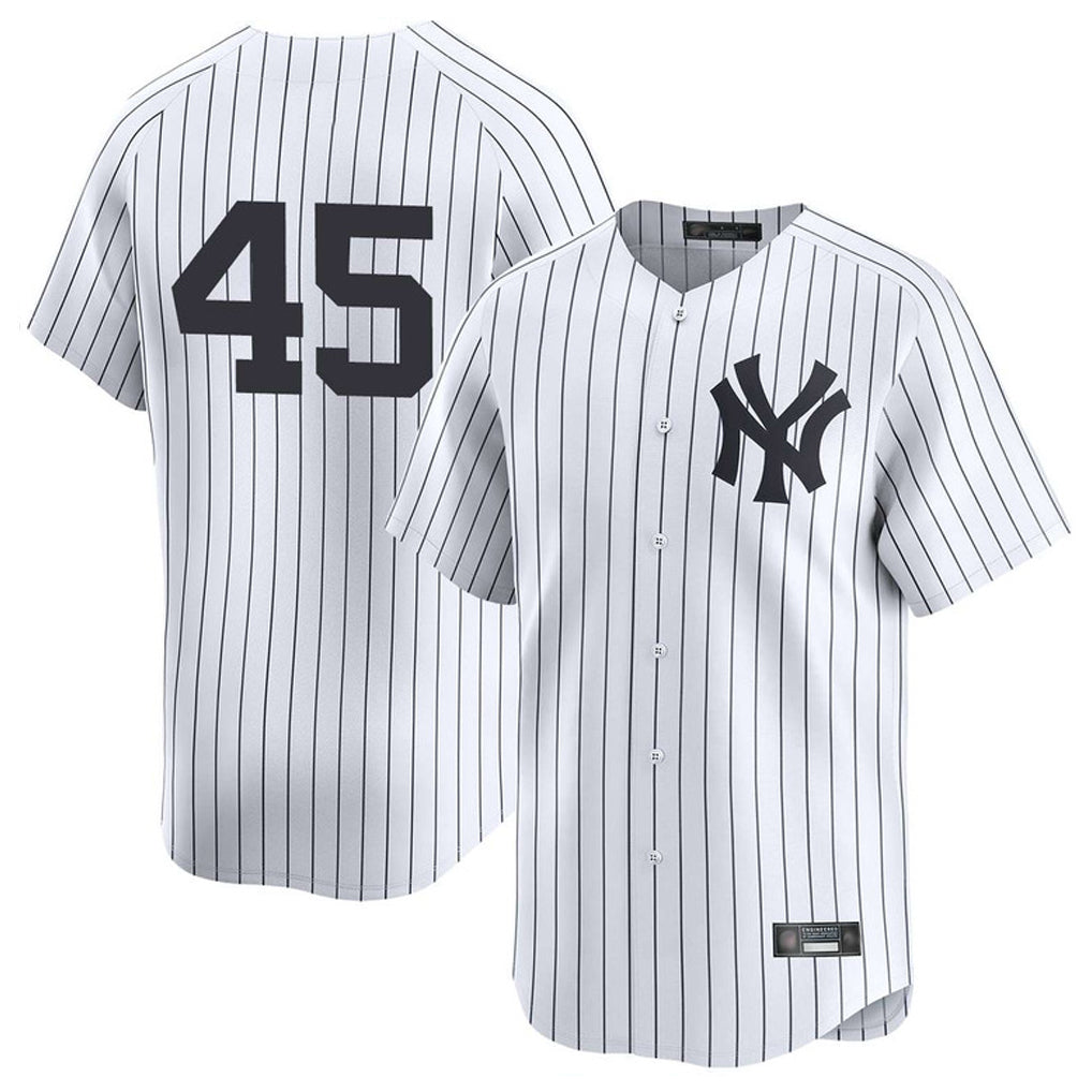 Jamed NY.Yankees #45 Gerrit Cole Player White Limited Home Stitched Jerseys