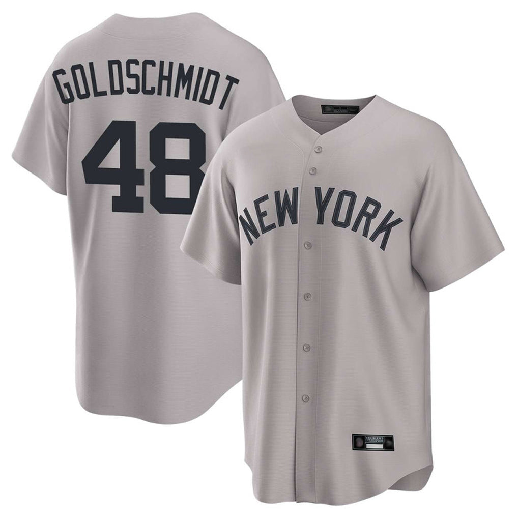 Jamed NY.Yankees #48 Paul Goldschmidt Player Gray Game Home Stitched Jerseys